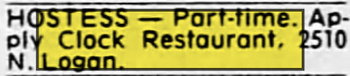 Clock Restaurant - Apr 19 1978 Article